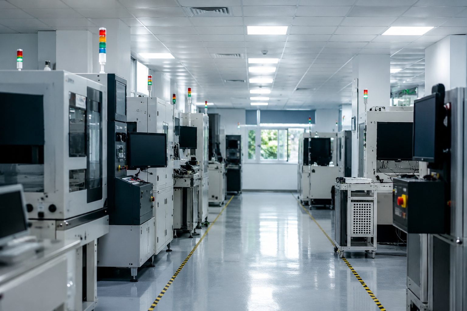 DODO TECH production floor with test and inspection equipment