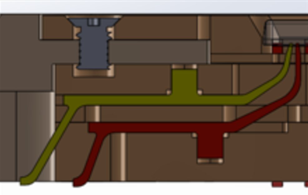 M Series contact fingers seated in a socket body, cross-section